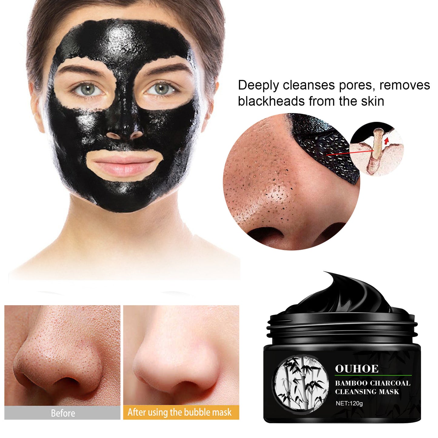 GlamFace: Cleansing And Shrinking Pores  Blackheads Peeling Mask